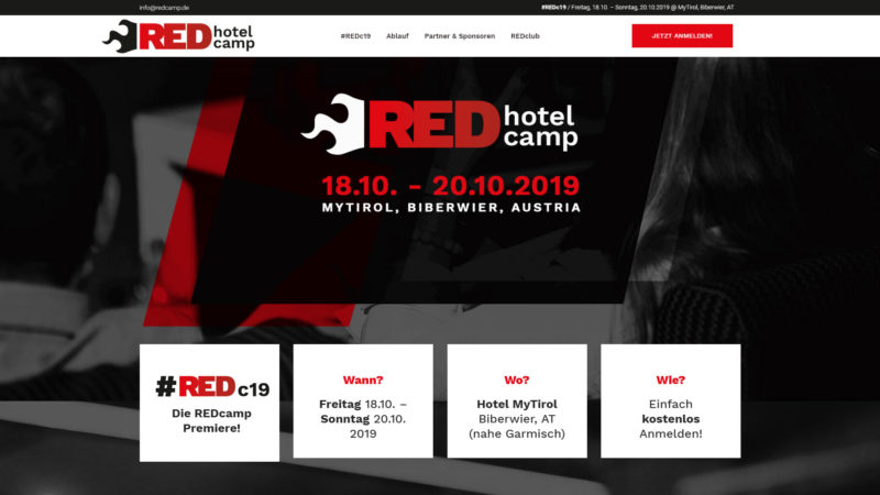 REDcamp Website Header